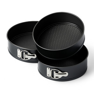 Forma de Bolo com Fundo Removível Antiaderente 3, 6 ou 9 Unidades  Para Torta Forma de Bolo Redonda