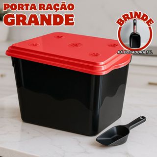Container Porta Ração Pet 10kg Acompanha Pá Dosadora em Oferta na Shopee