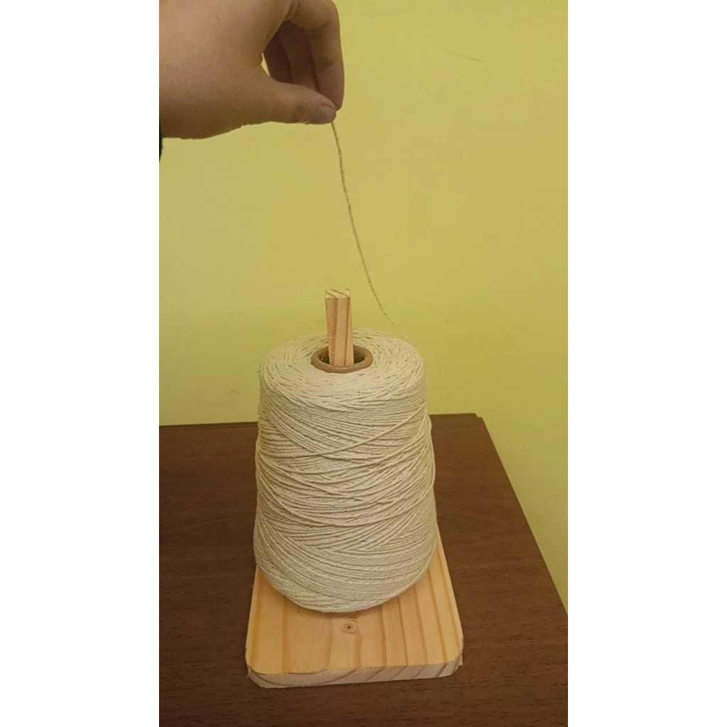 Porta Novelo E Linha De Tricô E Crochê - Em Madeira em Oferta na Shopee