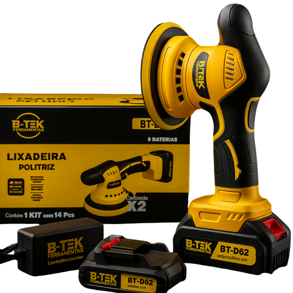 Politriz 2 Bateria Lixadeira Roto Orbital 5000 Rpm 1000w