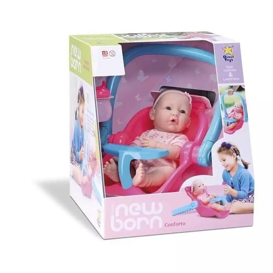 Boneca Diver New Born Bebê Conforto – Brinquedo Infantil com Acessório