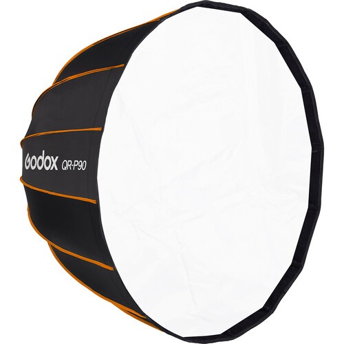 Softbox Parabólico Godox Qr-p90 Com Suporte Bowens 90cm