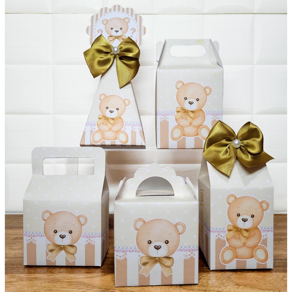 Kit Caixinhas Personalizadas Lembrancinhas Chá Revelação Neutro 1.