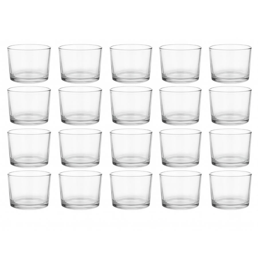 Kit Pote de Vidro para Vela 150ml | Porta Vela Aromática | Velas Aromáticas Perfumada | Sem Tampa