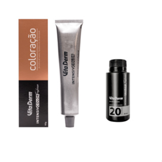 Kit Coloração Vita Derm 60g + Loção Reveladora 20 Vol 90ml • Color Fashion Intensiv em Oferta na Shopee