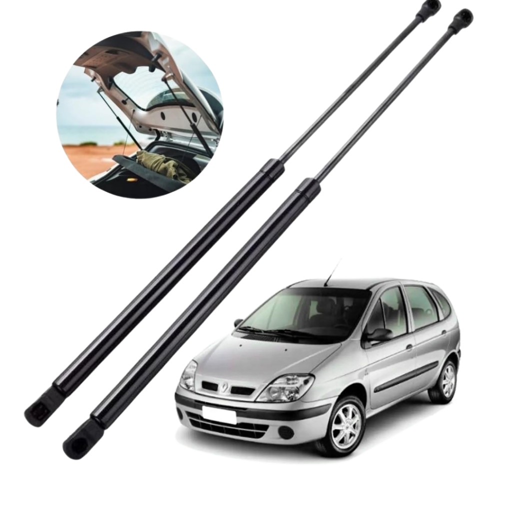 Par Amortecedor Porta-Malas Renault Scenic 2001-2012 Pistão Haste Hidráulica Mola Gás
