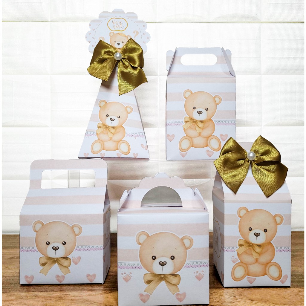 Kit Caixinhas Personalizadas Lembrancinhas Chá Revelação Neutro 2.