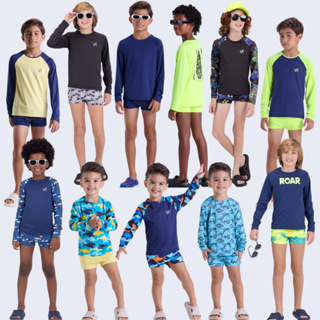Conjunto Infantil Masculino Praia & Piscina com Proteção Solar UV50+ em Oferta na Shopee