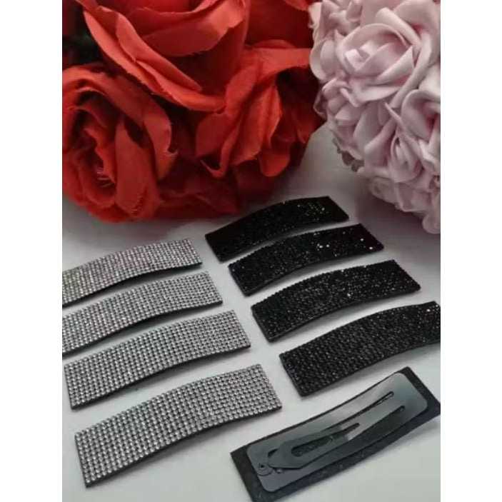 Presilha Tic-Tac de Brilho Grampo Strass /2unidades/4unidades em Oferta na Shopee