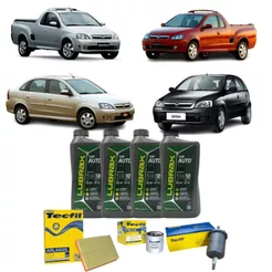 Kit Troca De Óleo E Filtros Gm Corsa Montana Meriva 1.0 1.4 5w30 Sintetico Original