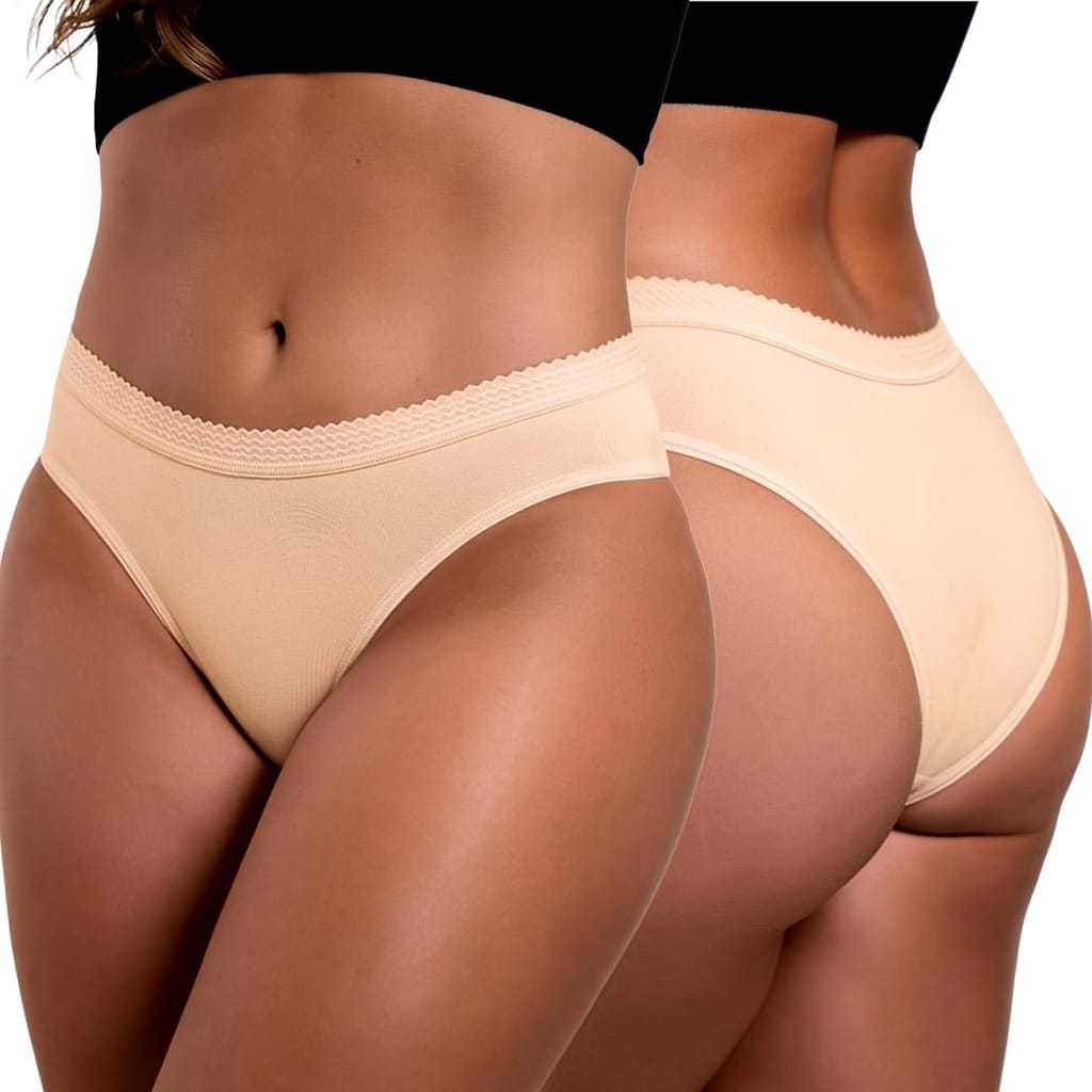 kit 5 calcinha ADULTO conforto forro 100% algodão elástico confortavel grande