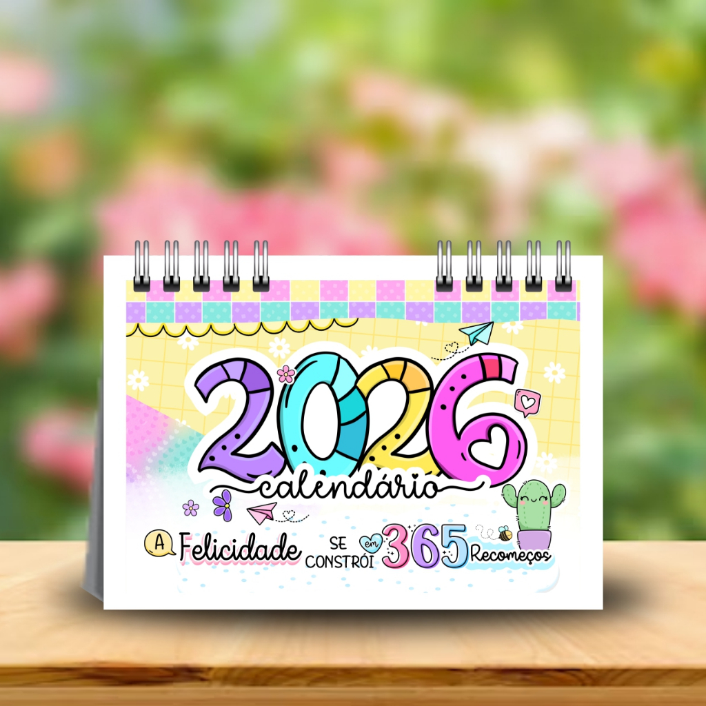 Calendário de Mesa Gospel 2026 ou Candy 2026 em Oferta na Shopee