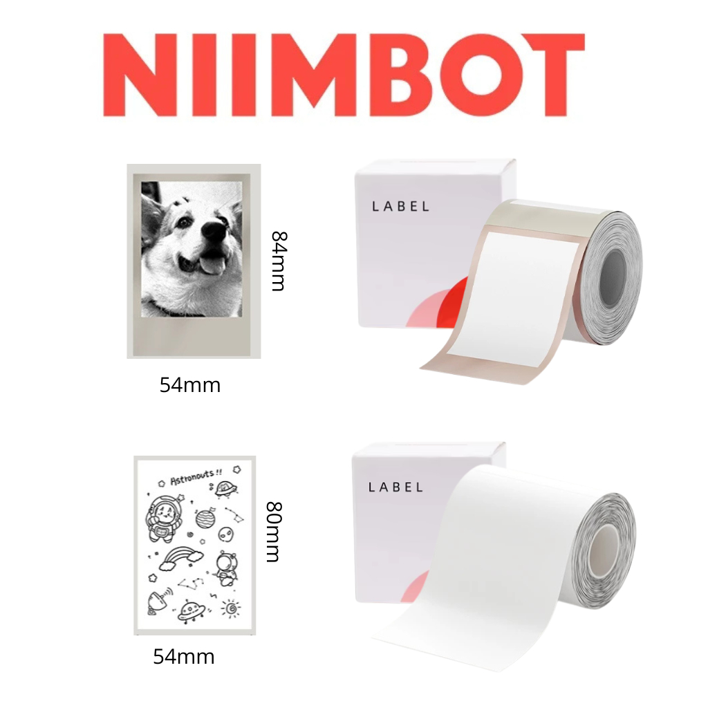 NIIMBOT Etiqueta Foto Papel Térmico Fotos Compatível Impressora B21 Pro