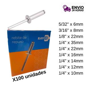 Rebite Arrebite Pop Repuxo Alumínio Diversos Tamanhos - KIT 100 PEÇAS em Oferta na Shopee