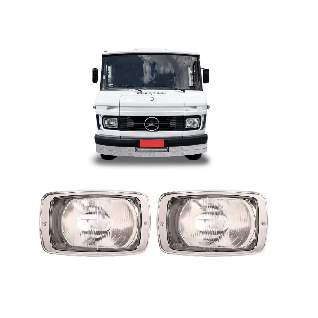 Par Farol Nino Mb 608 708 - 1985 A 1989 - Caminhão Mb Mercedes em Oferta na Shopee