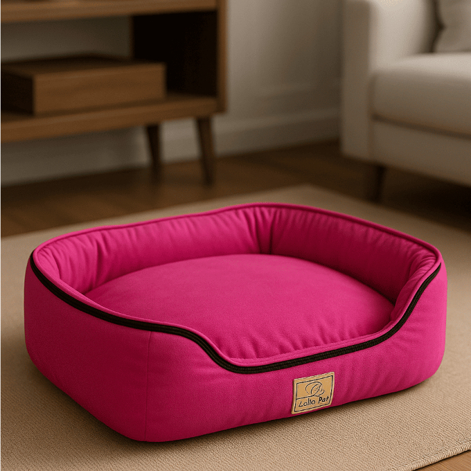 Casinha Caminha Pet em Tecido Suede – Para Cachorro e Gato, Super Macia com Flocos Tamanhos PP ao GG