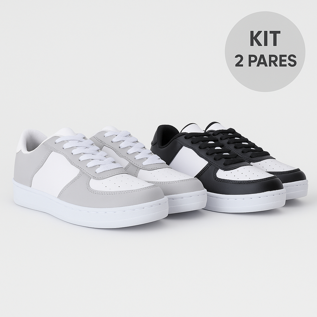 Tênis Footwear Unissex Kit 2 Pares – Segurança e Conforto Garantidos -- Do 34 Ao 43