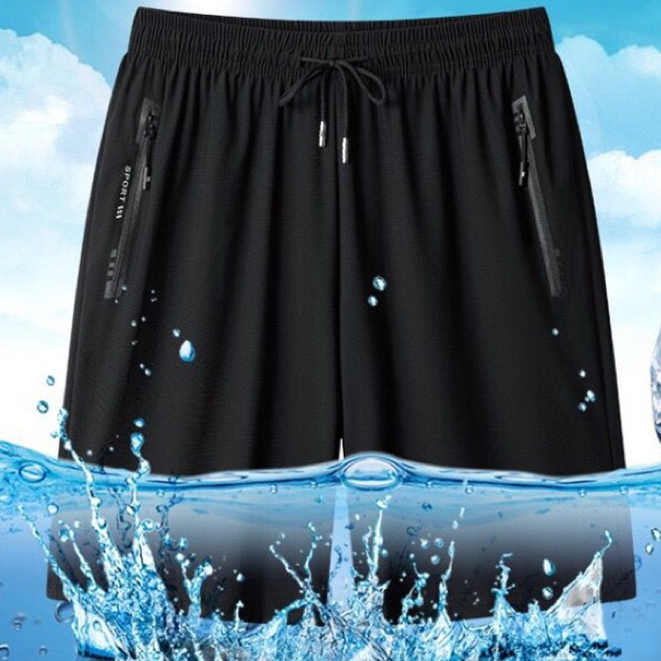 Bermuda Masculina Academia Plus SIze Shorts Dry Fit Plus Size Flexível Seca Rápido Bolso Zíper em Oferta na Shopee