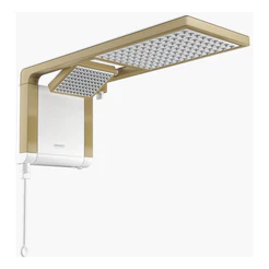 Chuveiro Lorenzetti Acqua Duo Branco Matte Gold 7800w