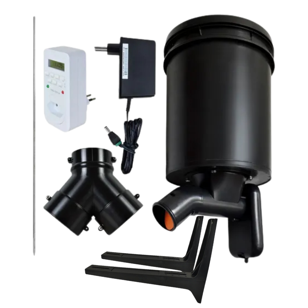 Alimentador Automático Parte Mecânica Timer E Fonte + Suporte