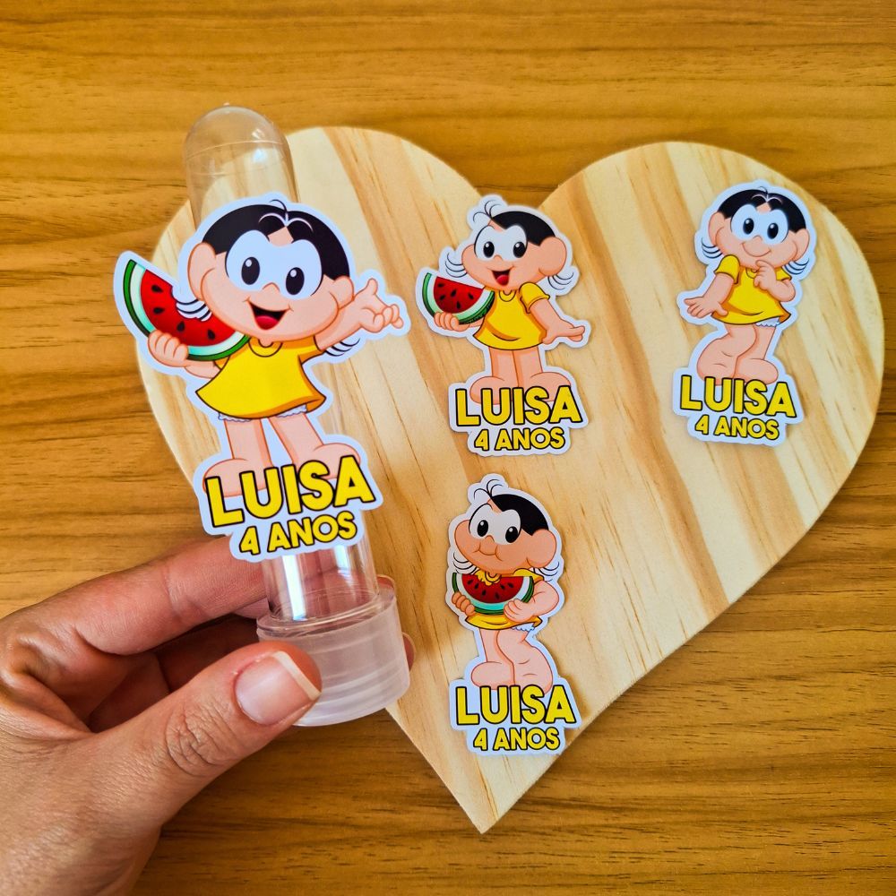 Aplique Para Tubetes Personalizados Magali / Lembrancinhas para Festa Infantil de Aniversário|Tags