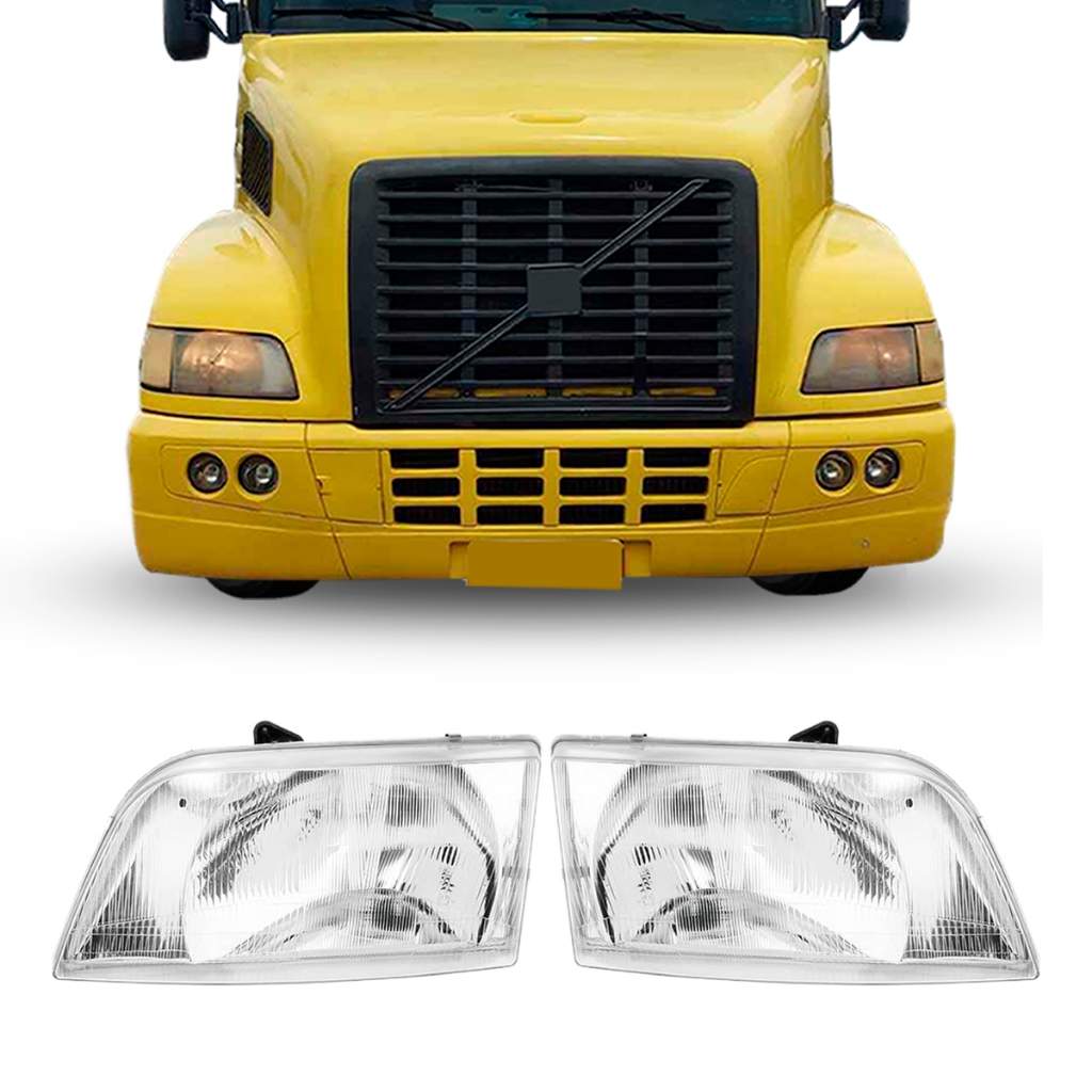 Farol Dianteiro Principal Nino Caminhões Volvo NH12 Bicudo N 12 E Nh 12 Modelos De 1999 Até 2004