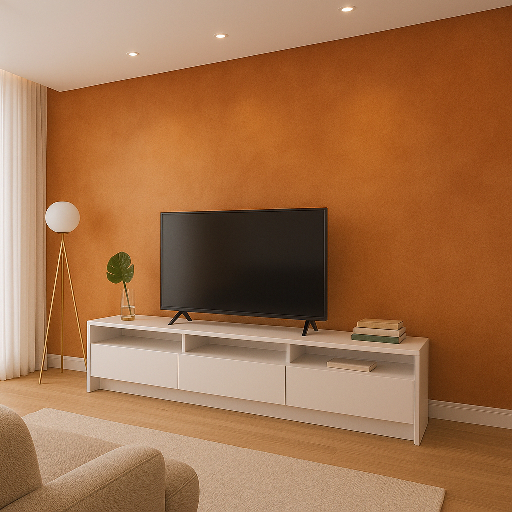 Rack para Sala Quarto Tv Até 65 Polegadas Essenza 219 Cm Premium 3 Gavetas e 3 Nichos