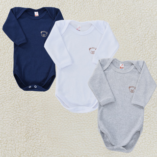 Body Bebê Liso Neutro Infantil Confortável Meninos Meninas Manga Crianças Algodão Romper em Oferta na Shopee