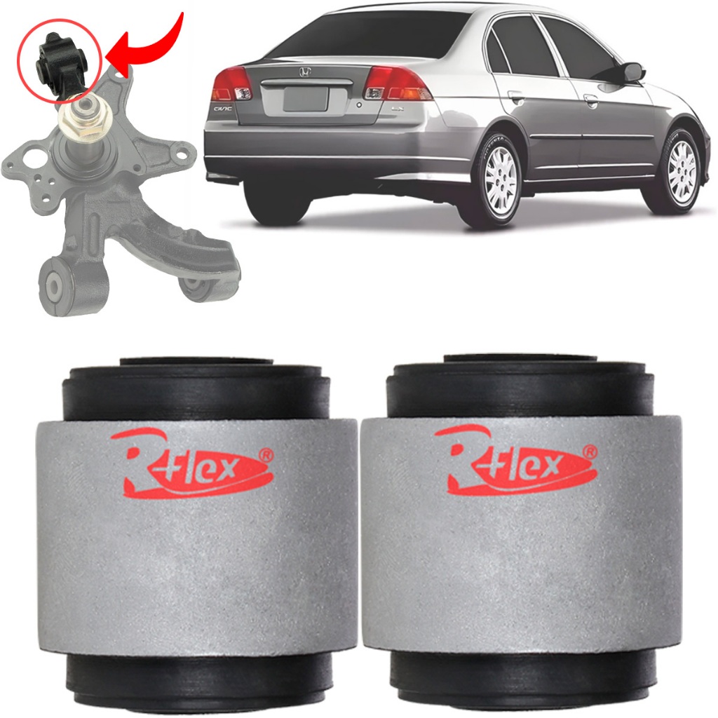 Buchas Do Tirante Superior Manga De Eixo Traseira Honda Civic 2001 à 2006 em Oferta na Shopee