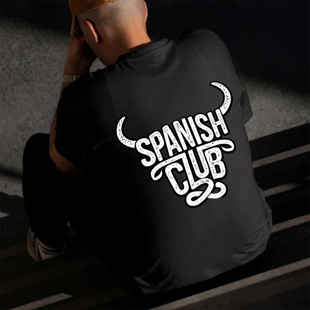 Camiseta Masculina Estampada Clube Rodeio 100% Algodão Estilo Conforto Diário Do Tamanho P ao GG