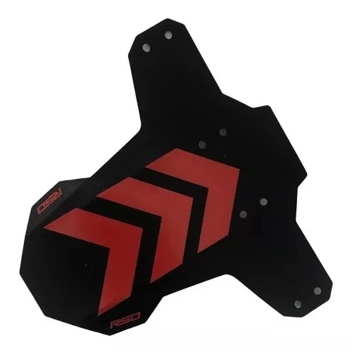 Paralama Traseiro Bike RSD Mtb Downhill Enduro Seta Vermelho