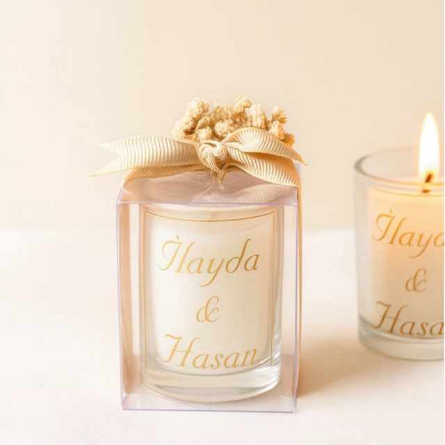 90 Velas Aromáticas Personalizadas 50ml | Lembrancinhas para Casamento, Batizado, Chá de Bebê, Formatura