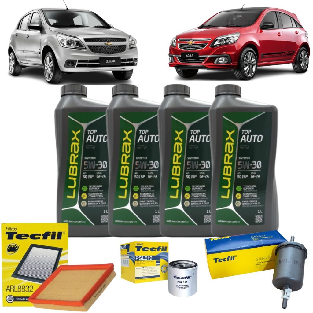 Kit Troca De Óleo Filtros Gm Agile 1.4 Corsa 1.0 1.4 1.6 Classic 1.0 5W30 Sintético revisão original em Oferta na Shopee