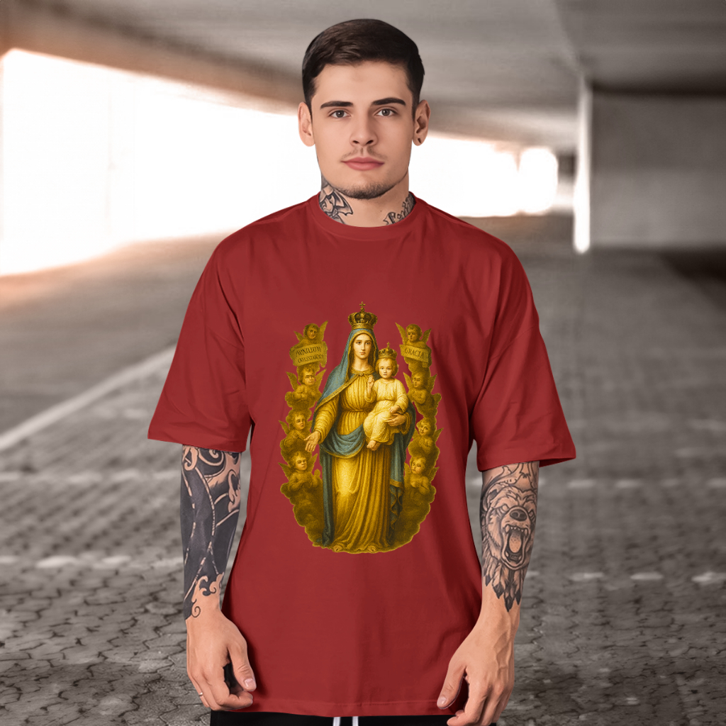Camiseta Masculina Nossa Senhora do Carmo Varias Cores 100% Algodão Premium