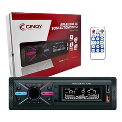 Radio Automotivo Cinoy Mp3 Fm 2 Usb Bluetooth 4x45w Display Lcd Carro Ou Caixa Bob Top