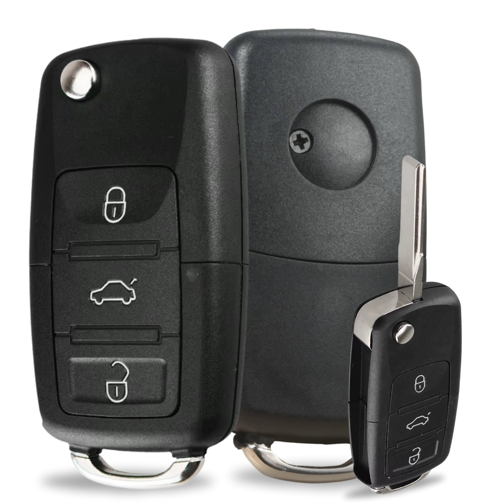 Capa Chave Canivete Oca 3bt Vw Gol G5 Fox Polo Bora Jetta