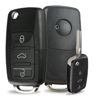 Capa Chave Canivete Oca 3bt Vw Gol G5 Fox Polo Bora Jetta