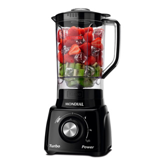 Liquidificador Mondial Turbo Power L-99FB 550W 3 Velocidades 2,2L Função Autolimpeza Preto 110V em Oferta na Shopee
