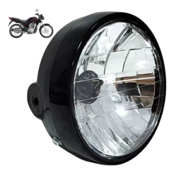 Farol Completo Bloco Óptico CG 125 Titan 2000 até 2004 Cg Fan 125 2004 até 2013 Titan 125