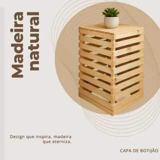 Capa Esconderijo Bujão Botijão de Gás Madeira Linda Entrega Rápida Capa de Botijão Madeira em Oferta na Shopee