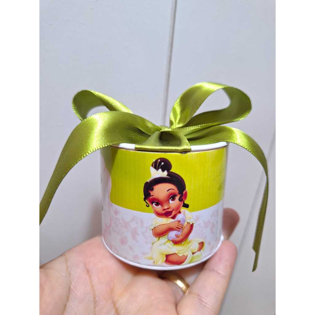 KIT  TUBOLATAS Personalizadas PRINCESA TIANA BABY  Lembrancinhas Mimos Maternidade/ Aniversário/ Chá de Bebê.