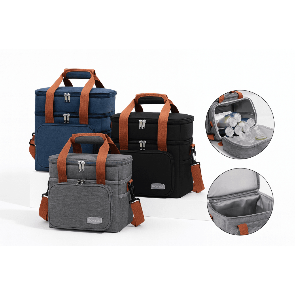 Bolsa Térmica Portátil 2 Andares 13L com Alça Reforçada RF em Oferta na Shopee