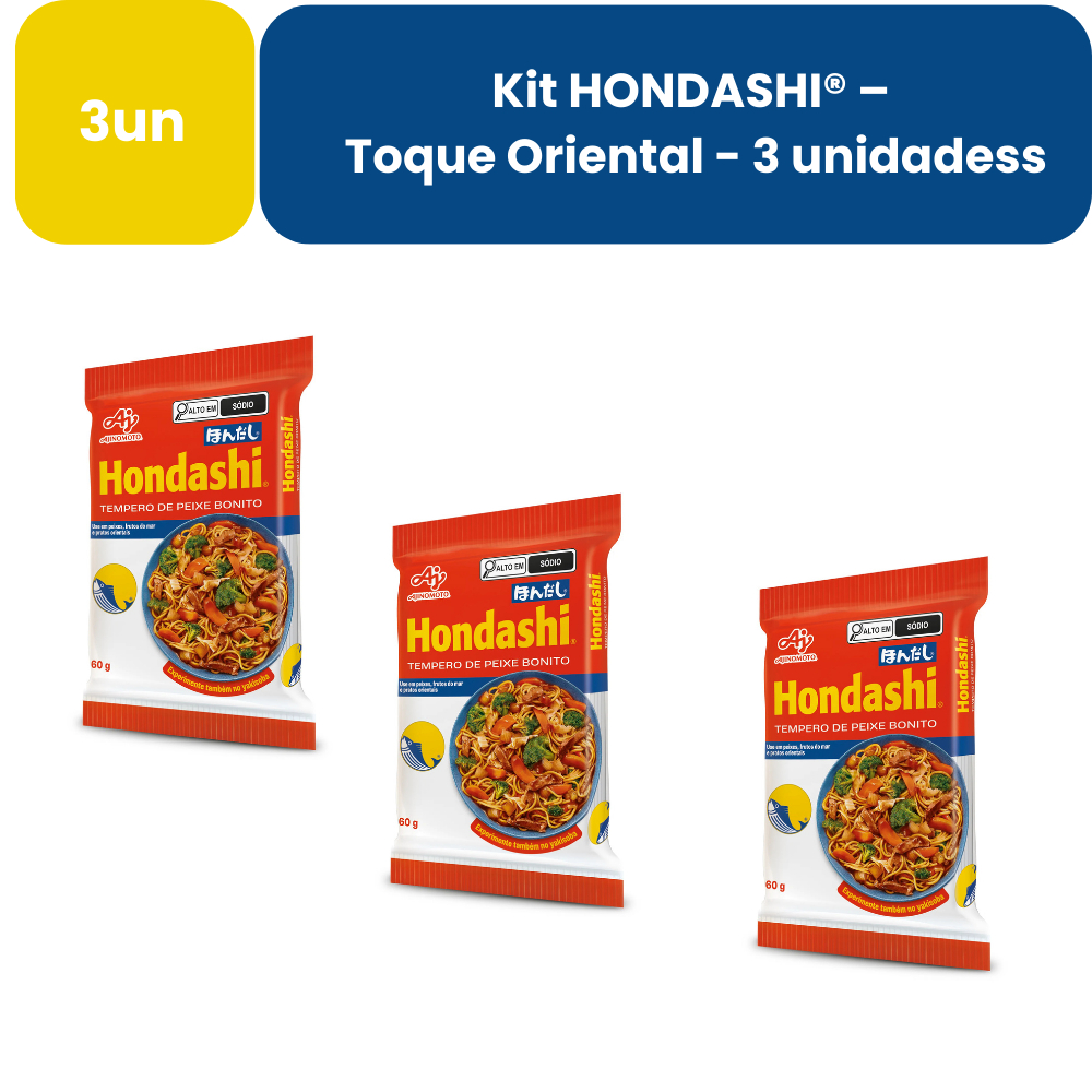 Kit HONDASHI® – Toque Oriental - 3 unidades em Oferta na Shopee