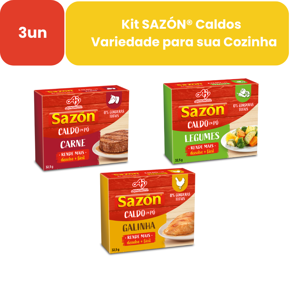Kit SAZÓN® Caldo – 3 Unidades