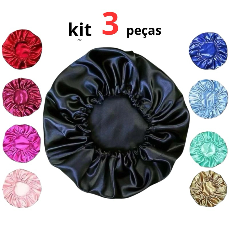 Touca de Cetim Anti Frizz em Oferta na Shopee