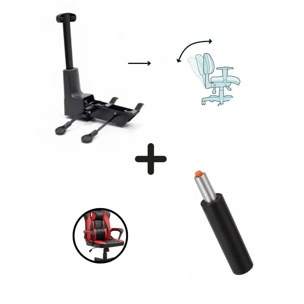Kit Back System Gamer Pistão Reforçado Cadeira Gamer e Escritório – Suporta Até 150kg — R$ 189,90 em Shopee, 34% OFF