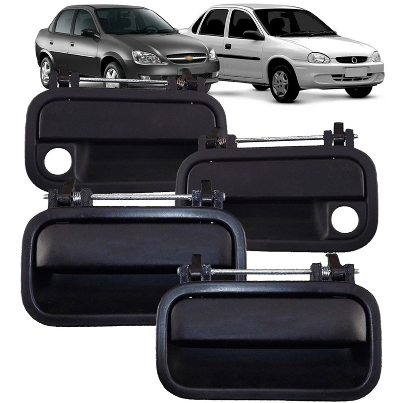 Kit 4 Maçaneta Externa Porta Gm Classic G1 G2 2006 A 2016