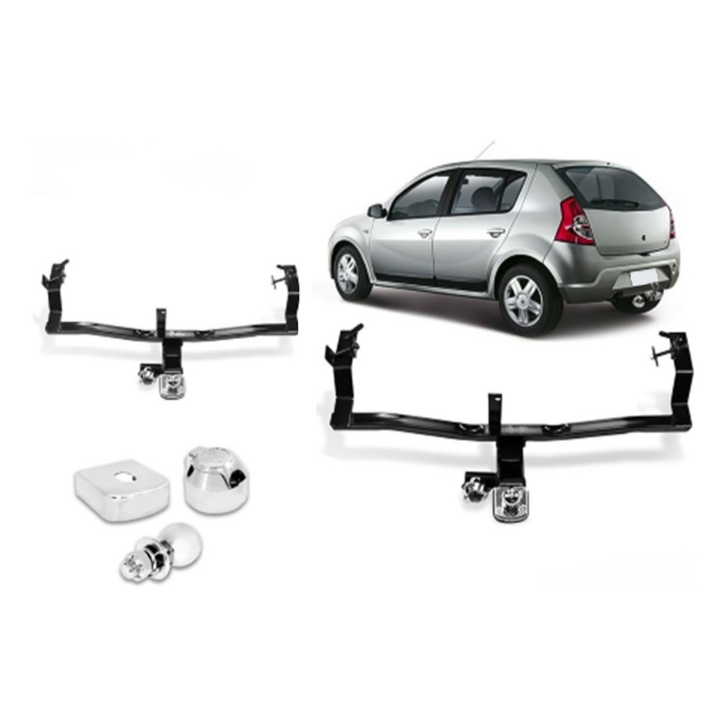 Engate Rabicho Renault Sandero 2008 A 2013 Reforcel 500kg Reforçado em Oferta na Shopee