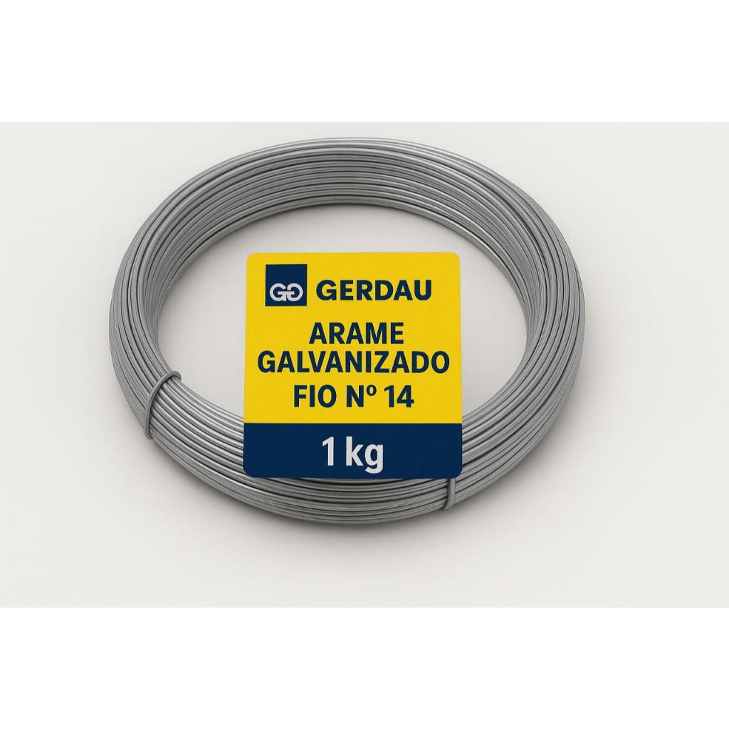 Arame Galvanizado Liso Bwg 14 2,11mm Gerdau - 1kg