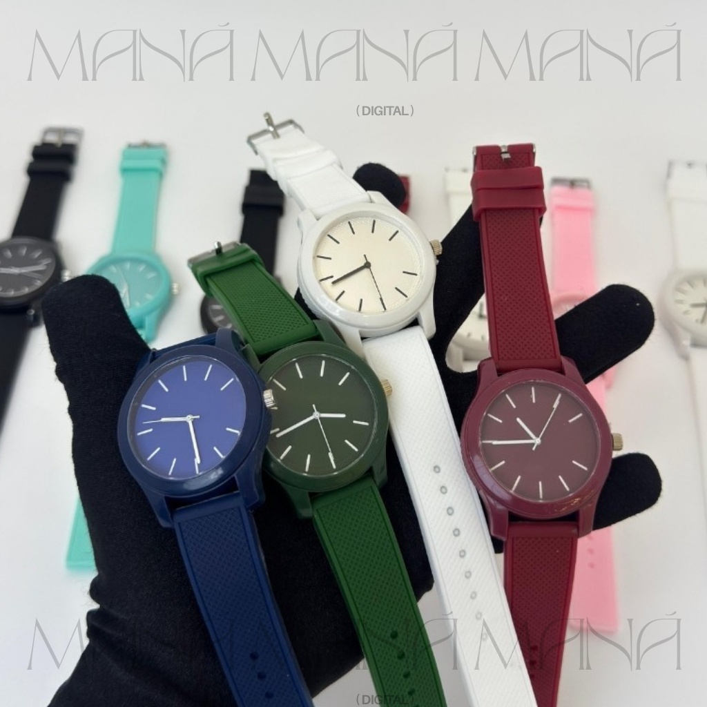 Relógio Unissex de Silicone (Flexivel, Redondo, Esporte e Casual) em Oferta na Shopee